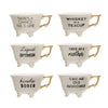 Stoneware Footed Teacups {multiple styles}