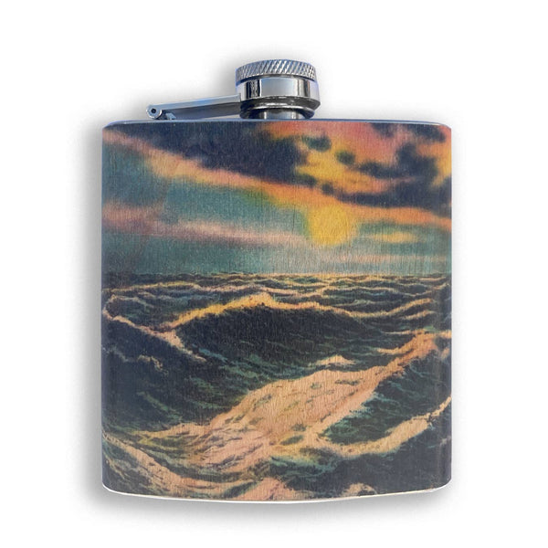 Wood Wrapped Flask | Storm