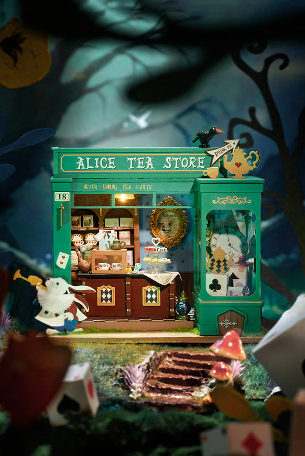 Kit diorama du magasin de thé d'Alice