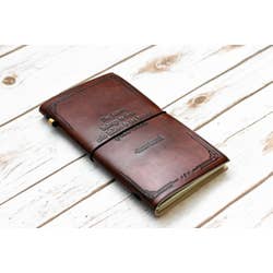 Handmade Leather Traveler’s Notebook | The Future Belongs {Eleanor Roosevelt}