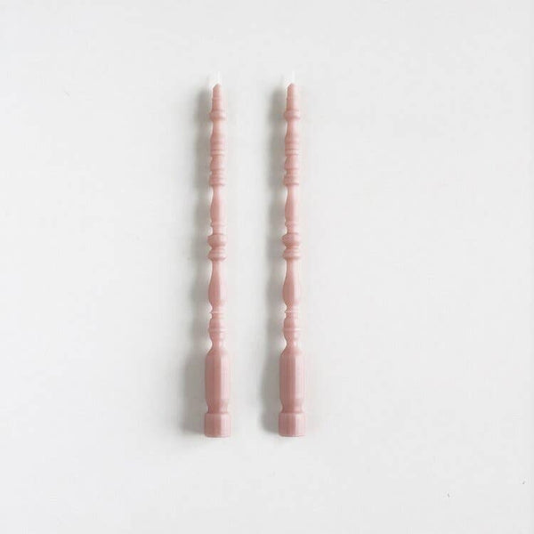 Spindle Leg Candle | Rosewater {Set of 2}