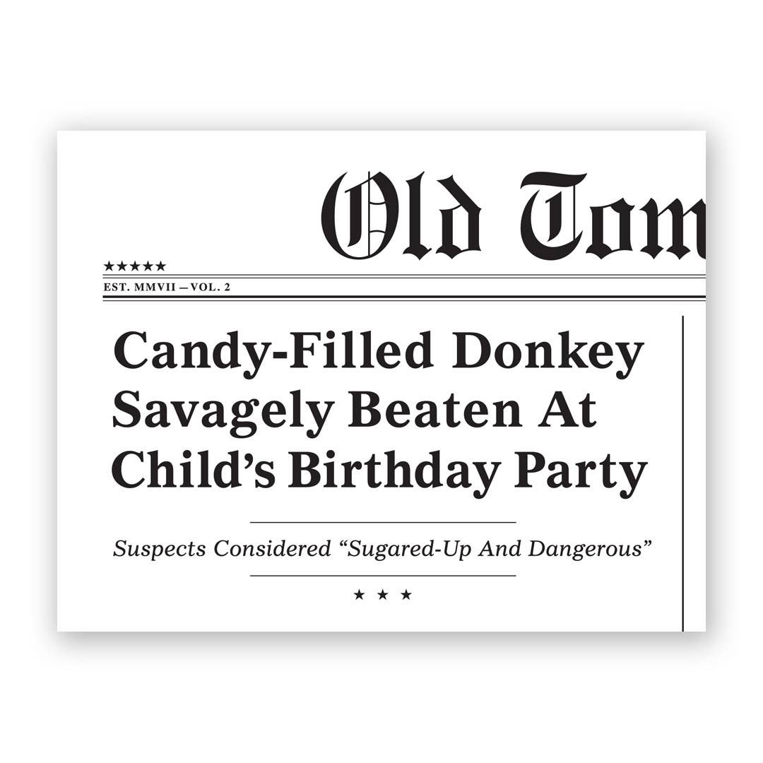 Fake News : un âne rempli de bonbons