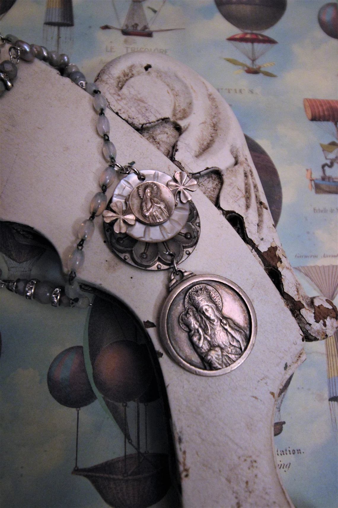 Baroque Assemblage Rosary Necklace {One of a Kind}