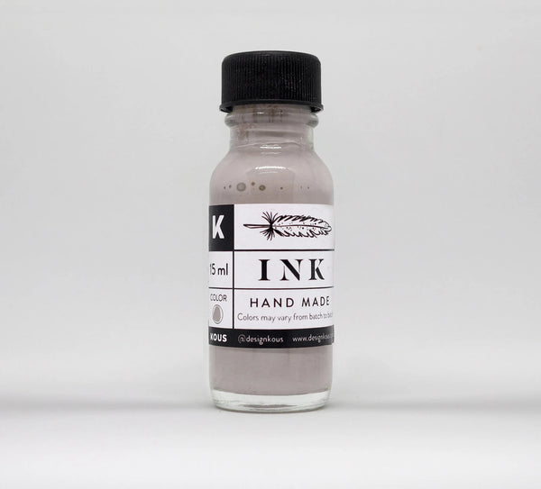 Kous Handmade Taupe Calligraphy Ink