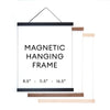 Magnetic Wood Hanging Poster Frame {Multiple Sizes & Colors}