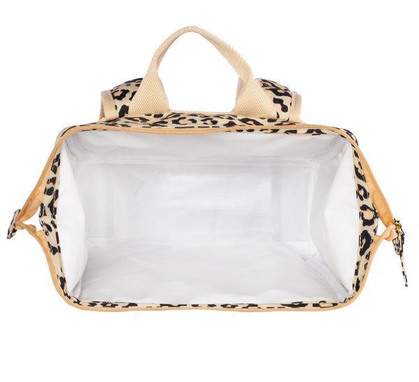 Framed Backpack Cooler | Leopard Print