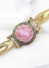 Empyrean Bracelet | Vintage West German Pink Moonglow Glass