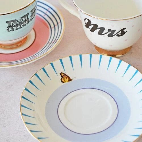 Mr. and/or Mrs. Cup & Saucer Set