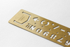 Traveler’s Company Brass Number Template Bookmark