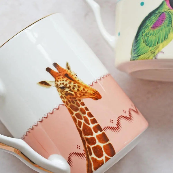 Mug Set | Parrot + Giraffe