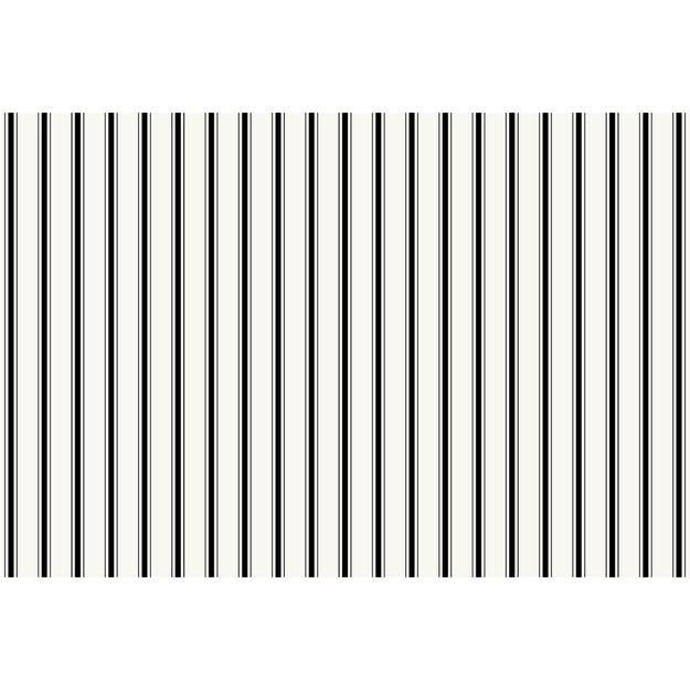 Black Ribbon Stripe Placemat Pack