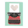 Cartes en boîte | Lettres d'amour | Machine à écrire vintage