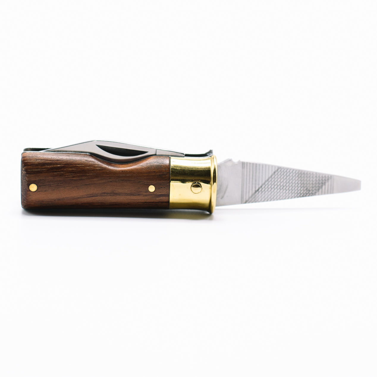 Shotgun Shell Knife | Brass and Mahogany
