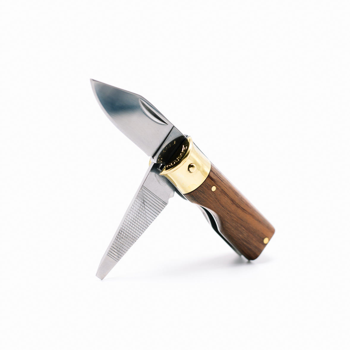 Shotgun Shell Knife | Brass and Mahogany