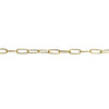 Golden Accord Paperclip Chain | Brass {24”}