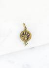 Small Button Charm | Antique Victorian Era Brass Button