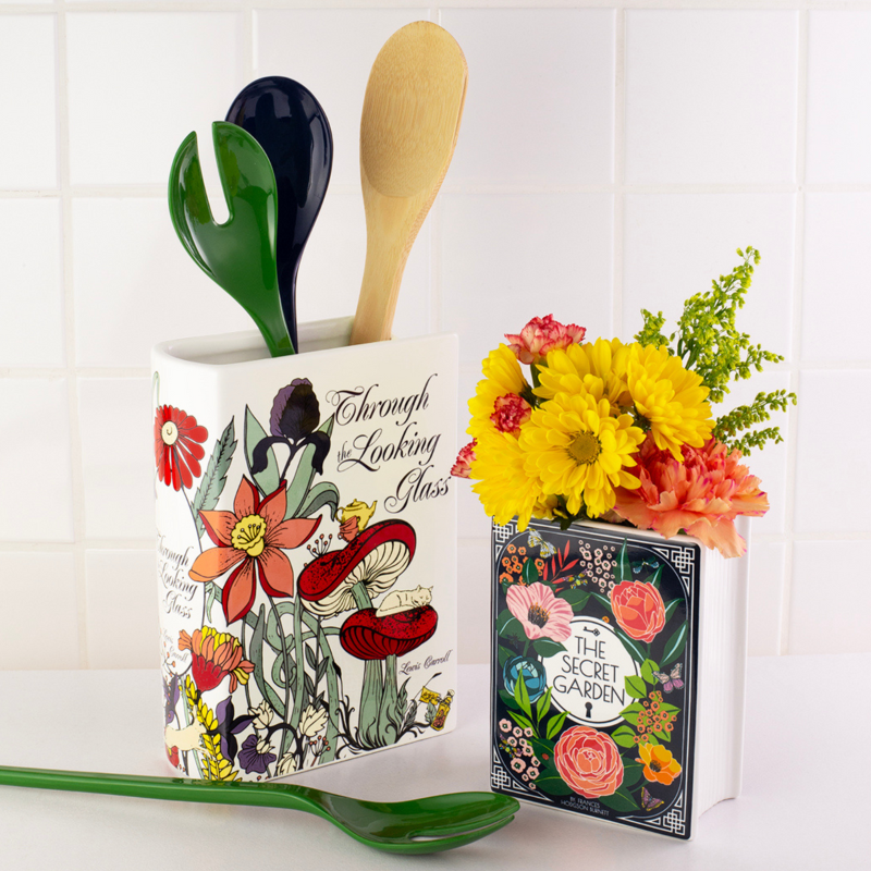 The Secret Garden Ceramic Book Vase