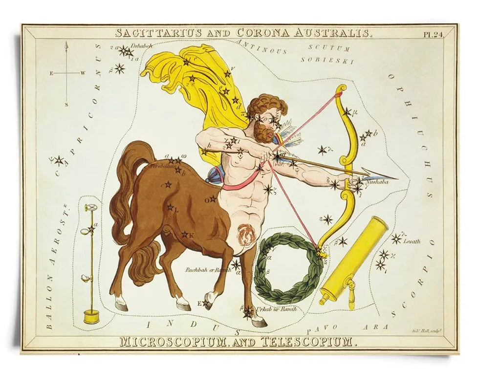 Astrologie du signe du zodiaque vintage | Impression artistique 8