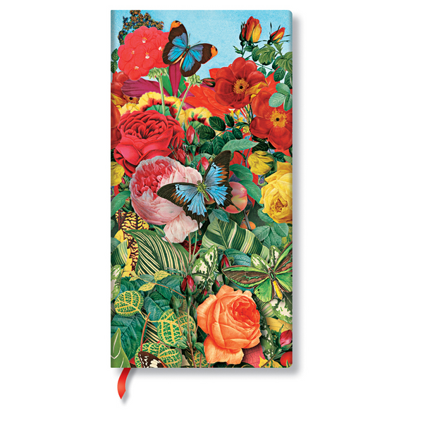 Nature Montages Butterfly Garden I Lined Hardcover Journal {Slim}