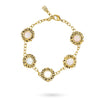 Moon Daisy Delicate Chain Bracelet | Brass