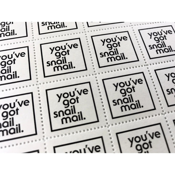 You've Got Snail Mail Lick & Stick Stamps