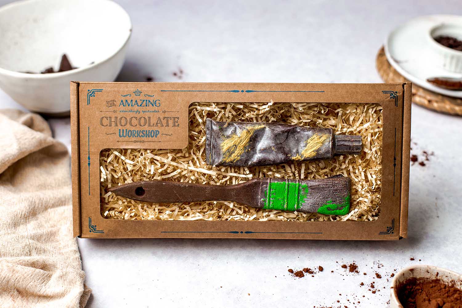 Paint Brush & Paint Tube | Chocolate Gift Box