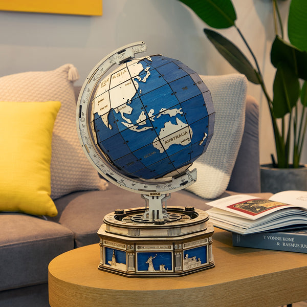 Interactive Globe {3D Wooden Puzzle}