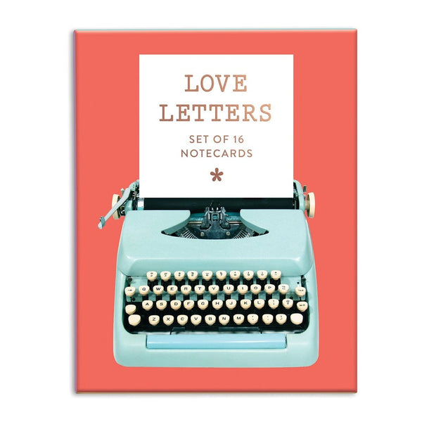 Cartes en boîte | Lettres d'amour | Machine à écrire vintage