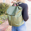 Olive Drawstring Backpack Purse