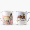 Mug Set | Giraffe + Elephant