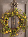 Aged Skeleton Key Wreath Hanger