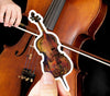 Autocollant en vinyle pour violoncelle aquarelle