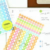 See-Through Pastel Point Stickers