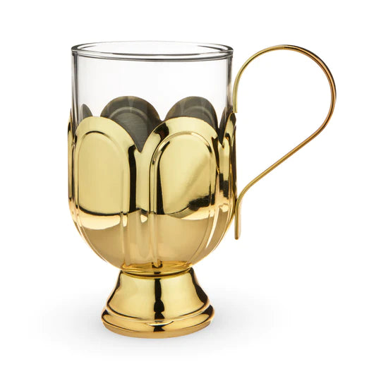 Gold Mulled Wine Glass